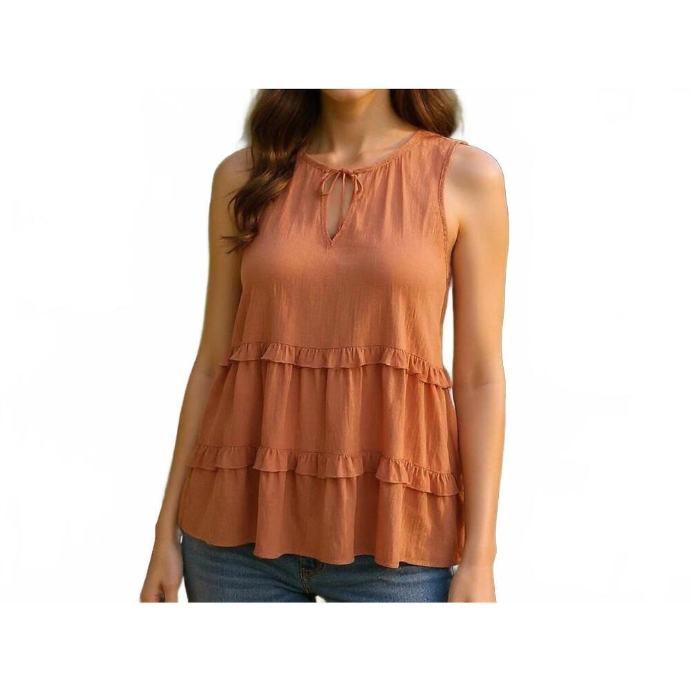 NEW GIGI MODA sleeveless top in pumpkin